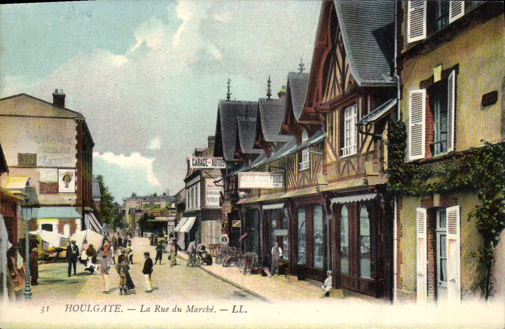 Houlgate — La Rue du Marché — LL.