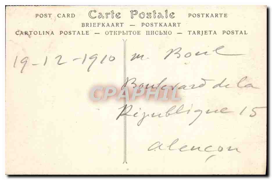 CPA Bagnoles De L'Orne Le Chateau du Bois Thibault — Rückseite