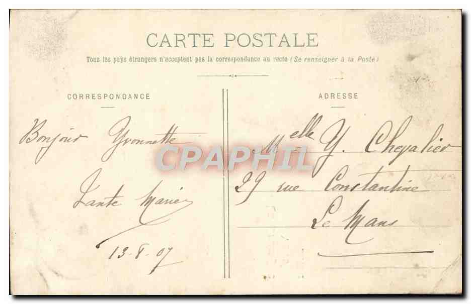 CPA La Bretagne Vous salue enfant Folklore — Verso