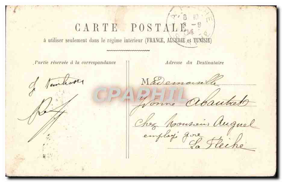 CPA Pauvres Bretons Folklore — Verso