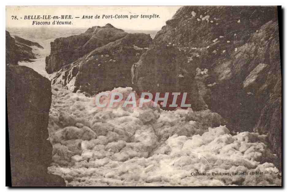 Anse de Port-Coton par tempête — Belle-Île-en-Mer — Collection Politjean