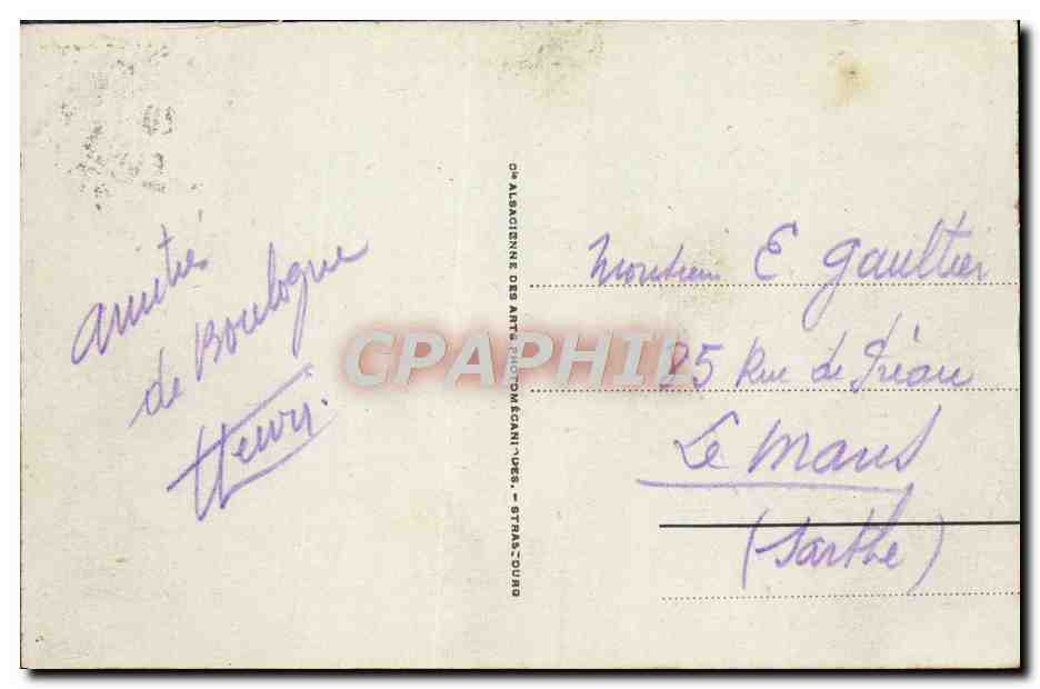 Boulogne-sur-Mer — Les Quais — CPA n°141, éditeur Alsacienne des Arts — Reverso