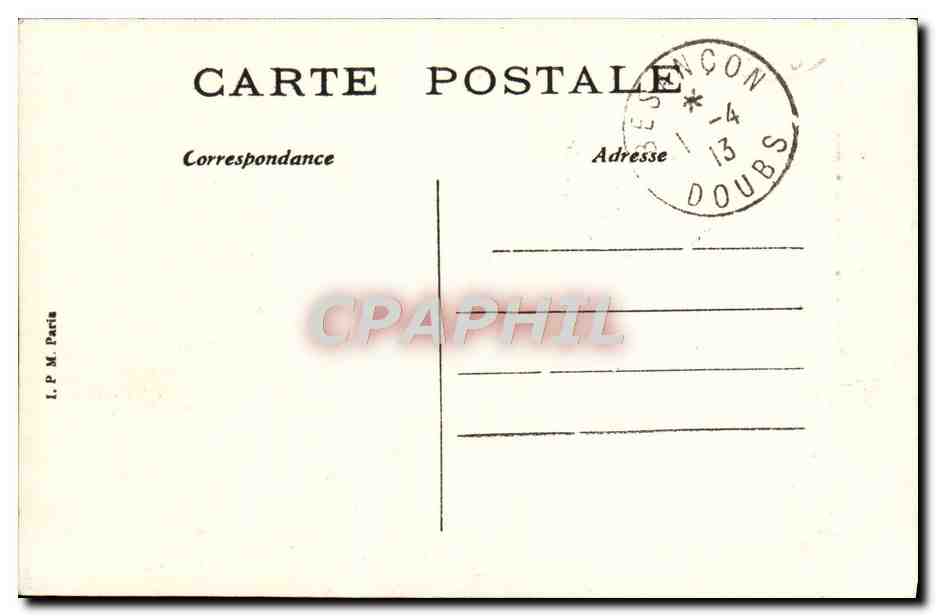 Besançon — Portail de la Cathédrale Saint-Jean (XVIIe siècle) — L.P.M. Partie — Rückseite