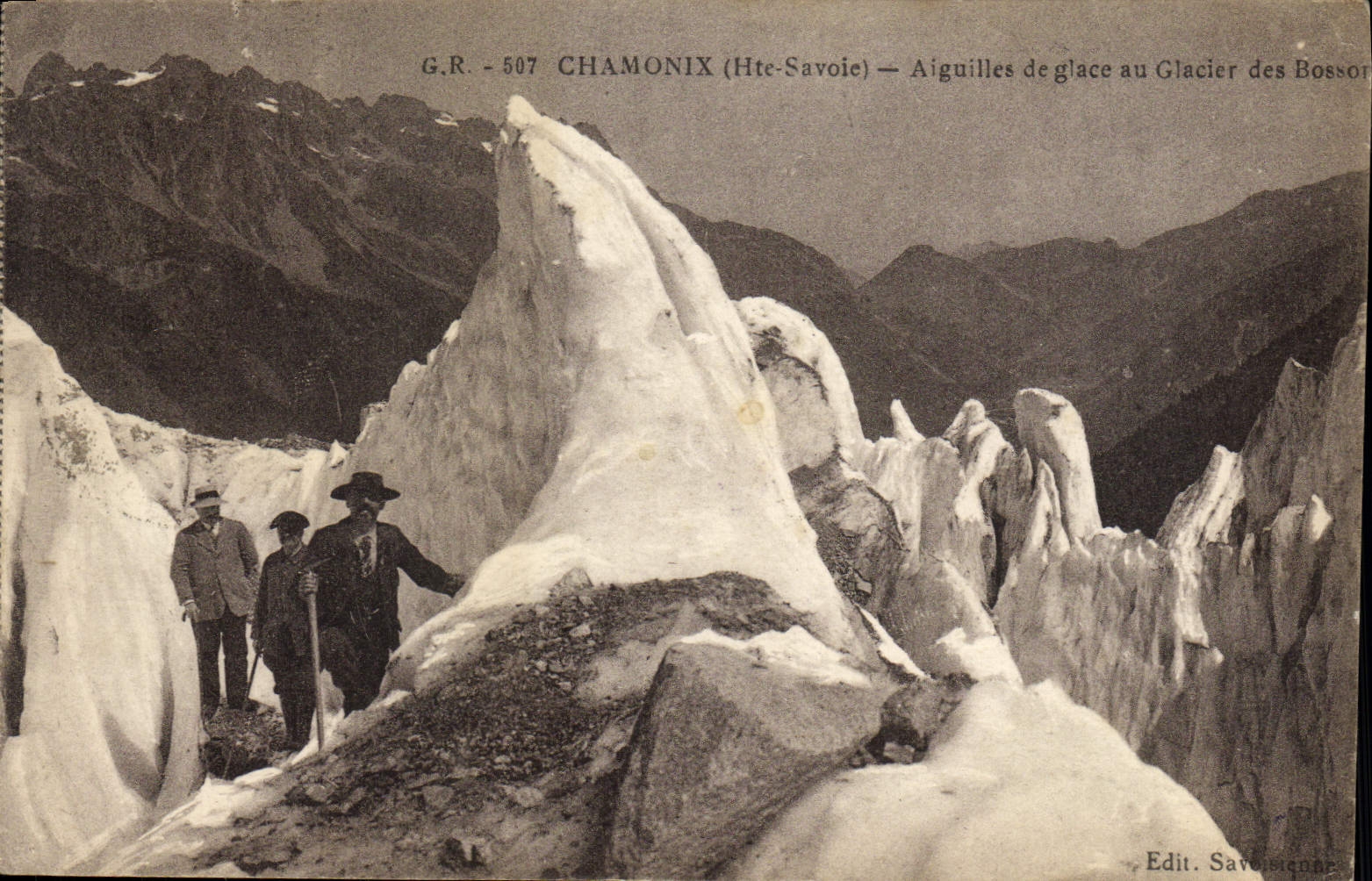Chamonix (Haute-Savoie) — Aiguilles de glace au Glacier des Bossors — Edit. Savoisienne