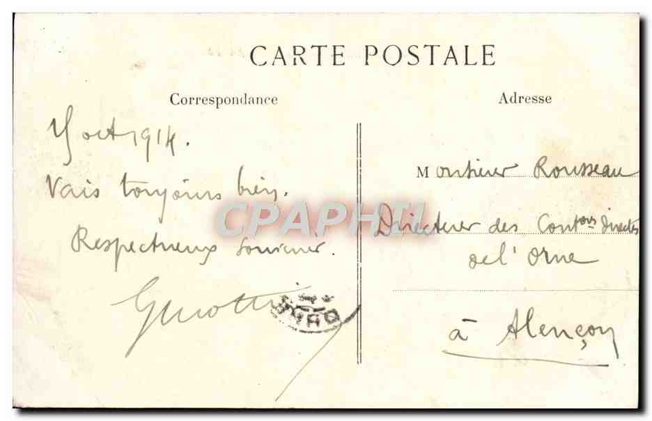 Chalons-sur-Marne - La Préfecture (côté du Jardin) — éditeur Bellavant, n°31 — Verso