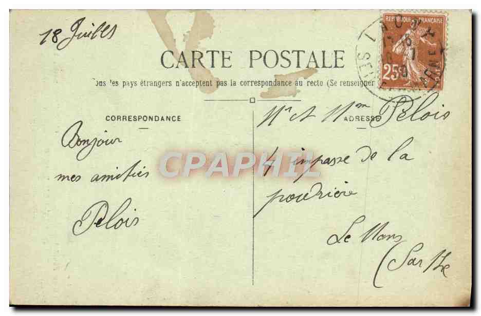 Bussy-Saint-Georges — Monument commémoratif 1914-1918 — Cia Collard, phot., Lagny (S.-et-M.) — Achterkant