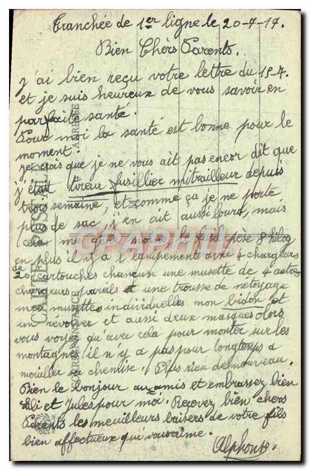 CPA Ban de Laveline Vallee de la Truche  — Rückseite