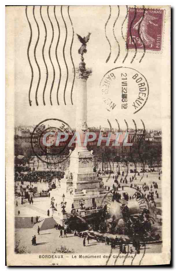 Bordeaux — Le Monument des Girondins — Photothèque Ch. Champon, Bordeaux