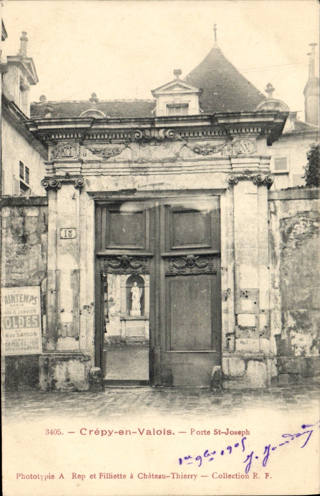 Crépy-en-Valois — Porte Saint-Joseph — Phototypie Rep et Filliette à Château-Thierry