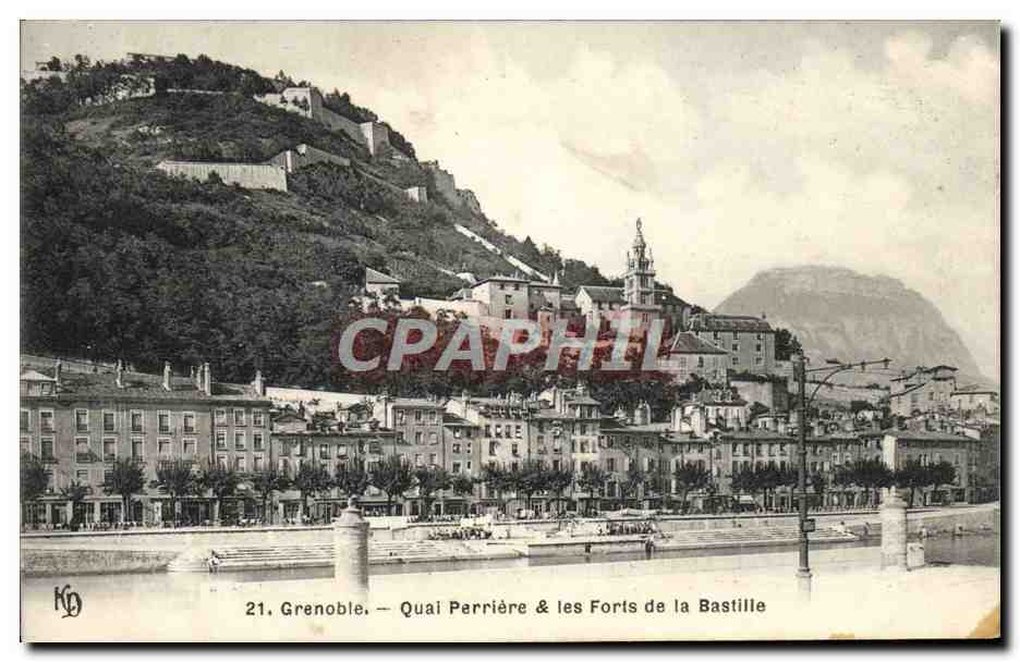Grenoble — Quai Perrière & les Forts de la Bastille — CPAPHIL n°21