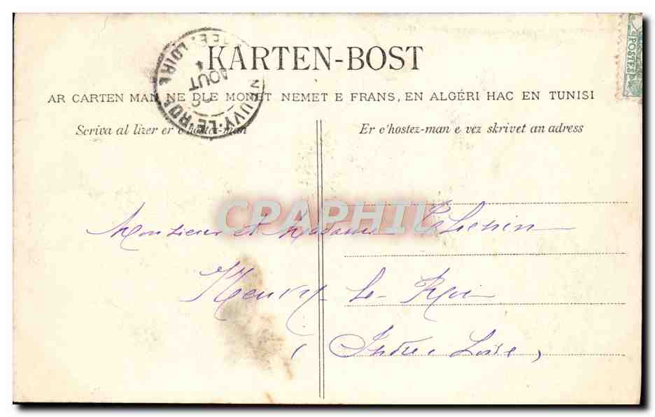 CPA Maries de Saillie Guerande Folklore — Verso