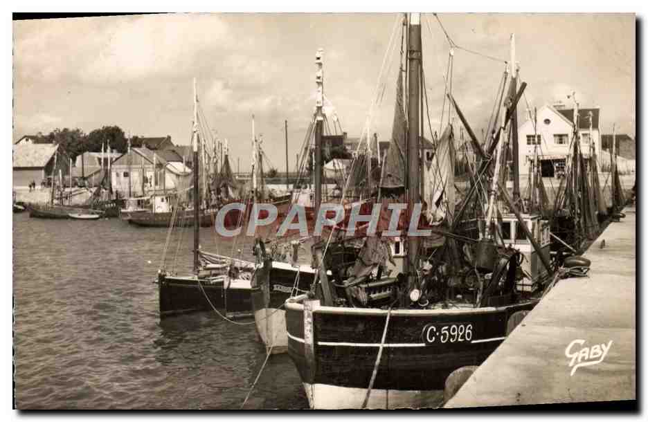 CPM Grandcamp les Bains Le port Bateaux