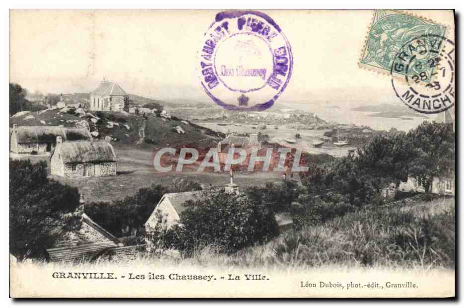 Granville - Les îles Chaussey - La Ville — Léon Dubois, phot.-édit., Granville