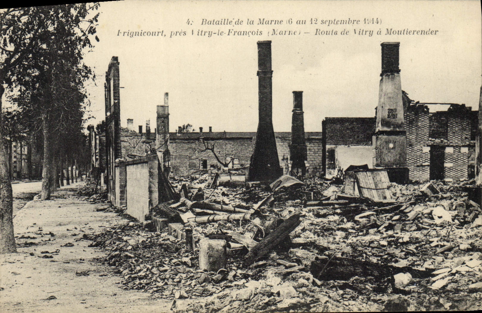Frignicourt, près Vitry-le-François — Bataille de la Marne (6 au 12 septembre 1944) — A. Humbert, phot. edit., St Dizier