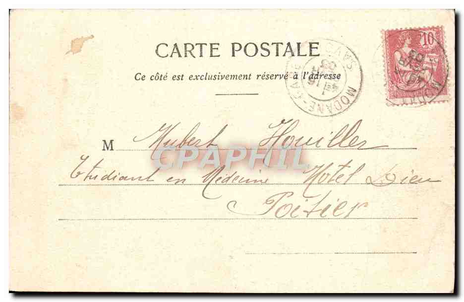 CPA Refuge Felix Faure et la Grande Casse  — Rückseite