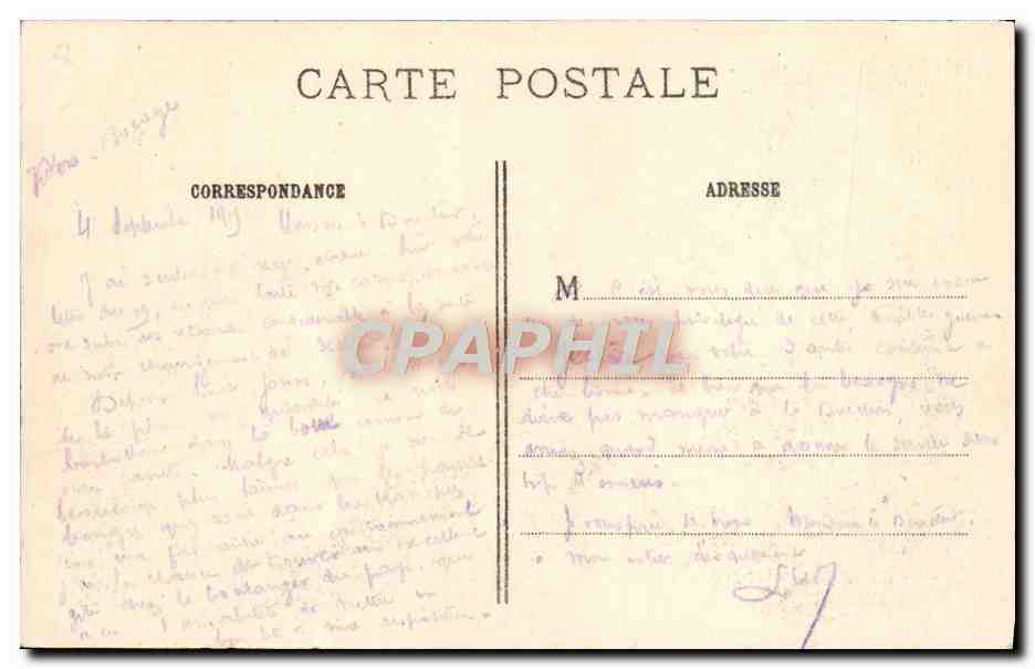 CPA Givenchy Les Restes de L'Eglise Militaria — Rückseite