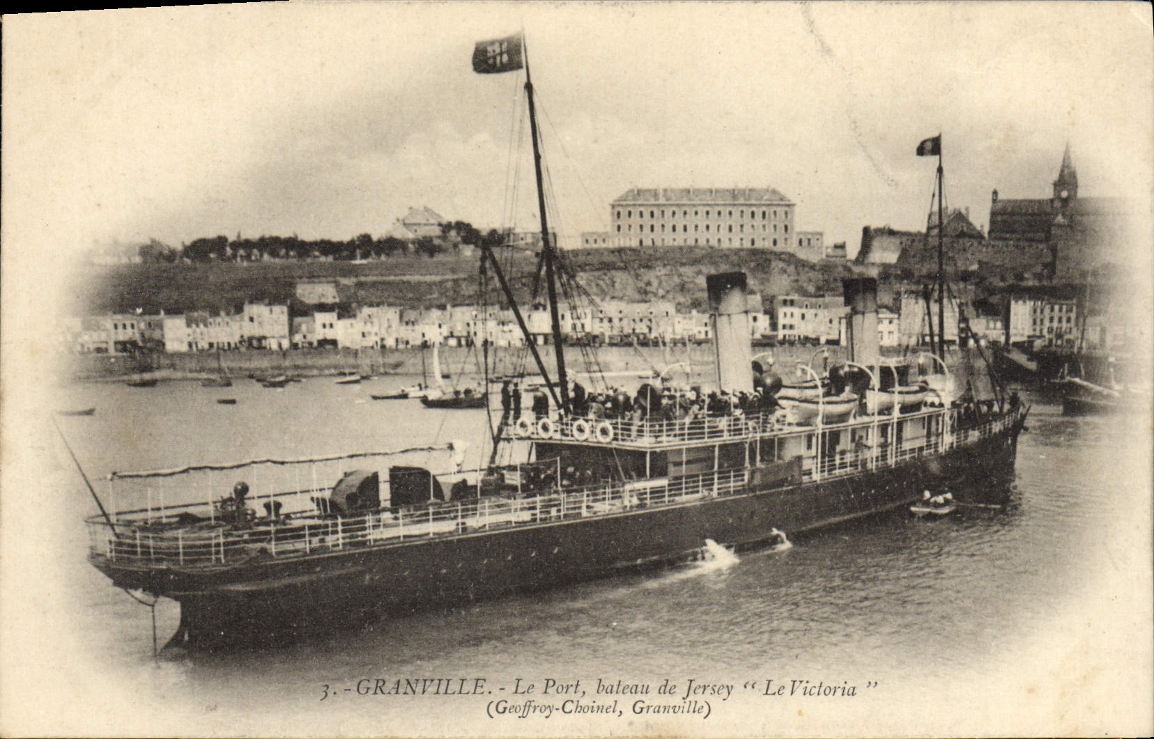 Granville — El Puerto, barco de Jersey "Le Victoria" — Geoffroy-Choinel, Granville