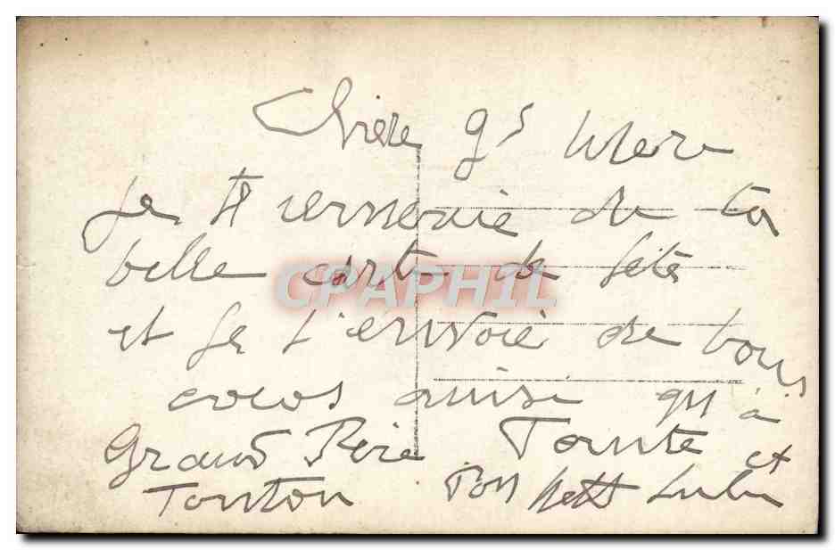 CPA Fantaisie Enfant — Rückseite