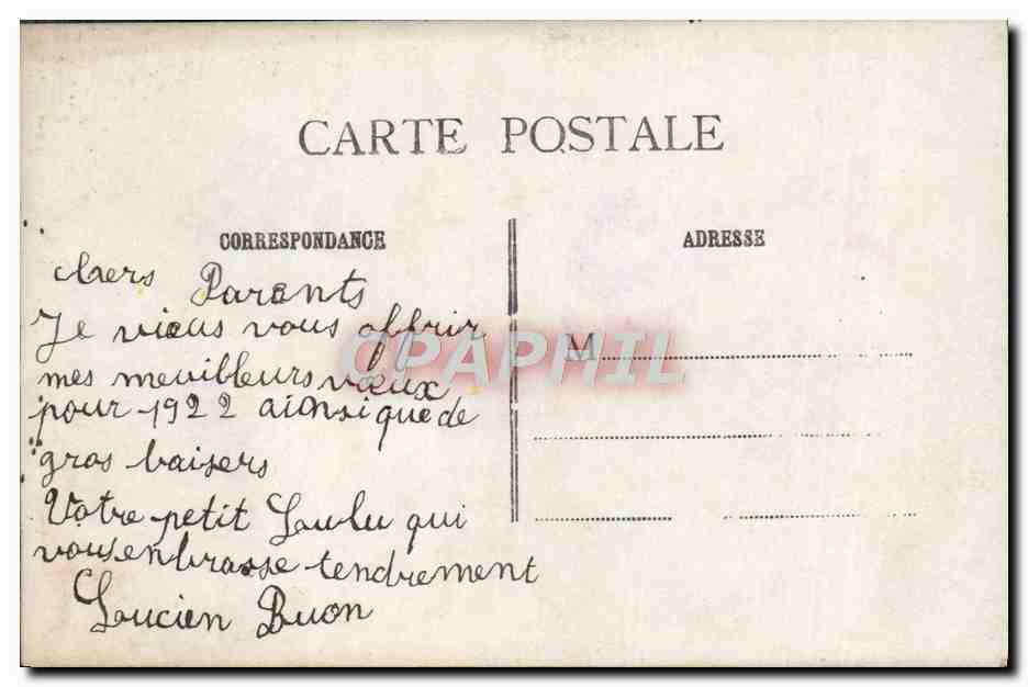 CPA Fantaisie Enfant — Rückseite