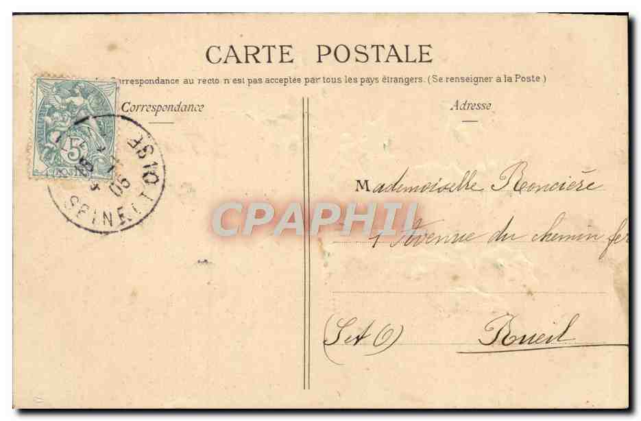 CPA Fantaisie Bonne Annee — Rückseite