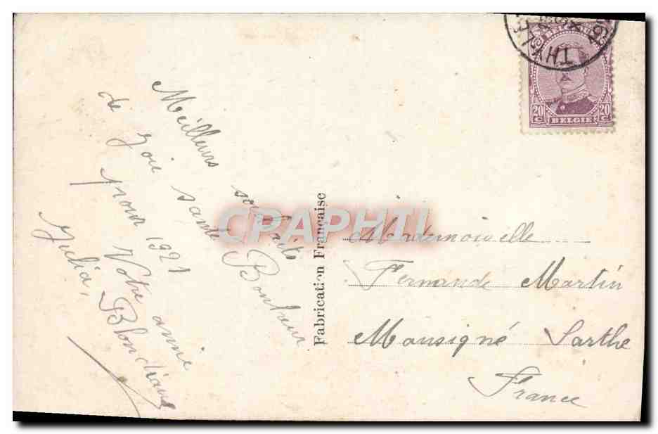 CPA Fantaisie Femme Soldat  — Rückseite