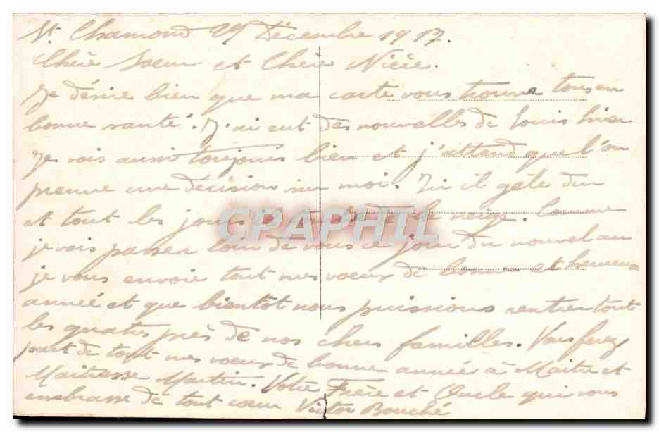 CPA Fantaisie Heureuse Annee Cygne — Rückseite