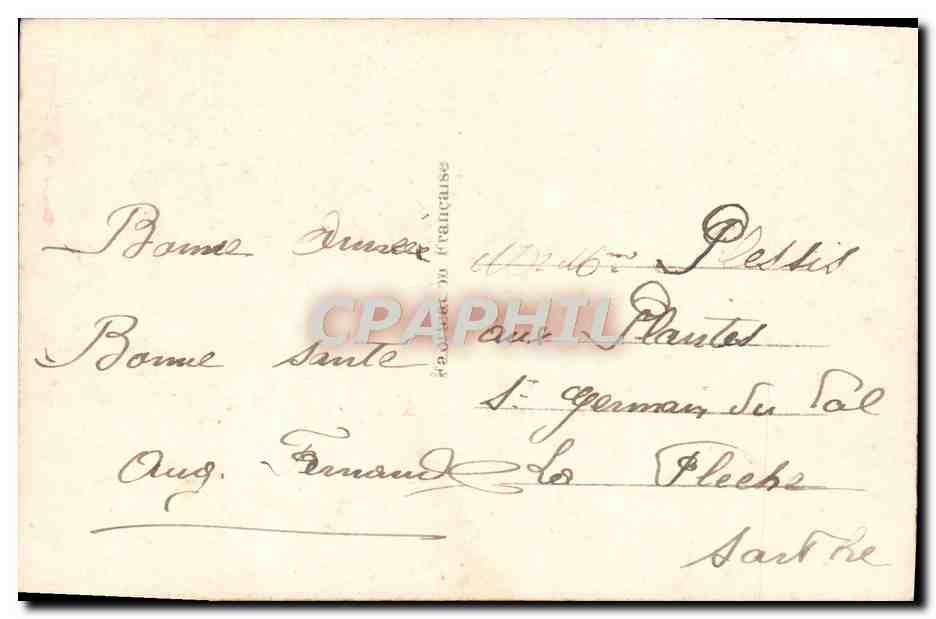 CPA Fantaisie Bonne Annee — Rückseite