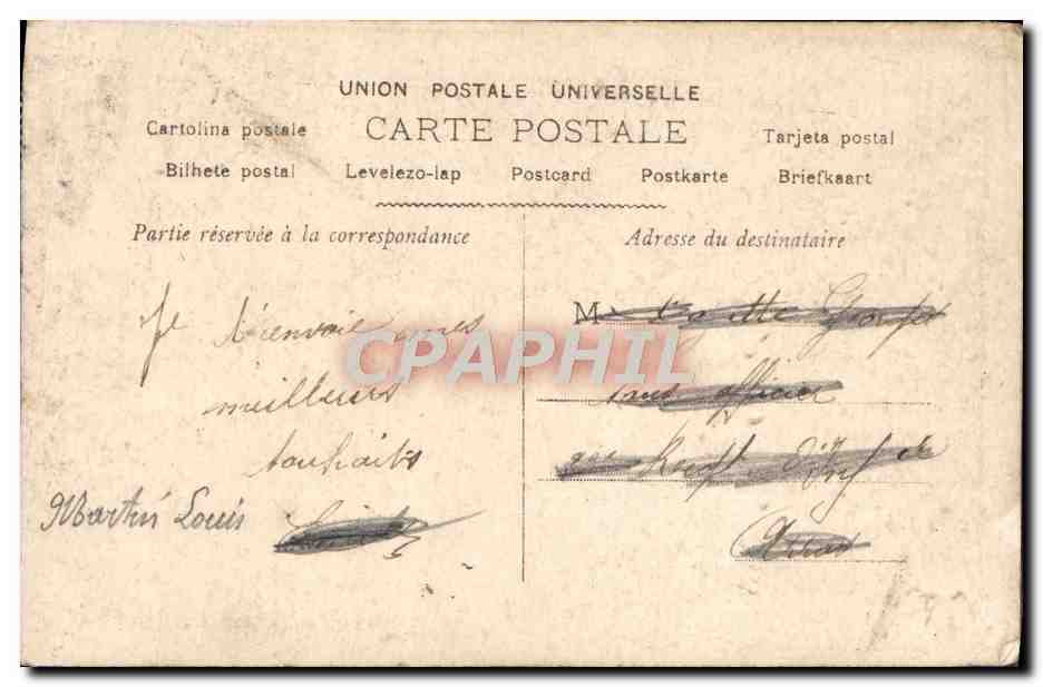 CPA Fantaisie Femme — Rückseite