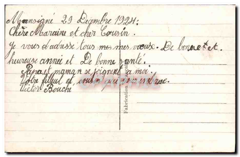 CPA Fantaisie Heureuse Annee — Rückseite