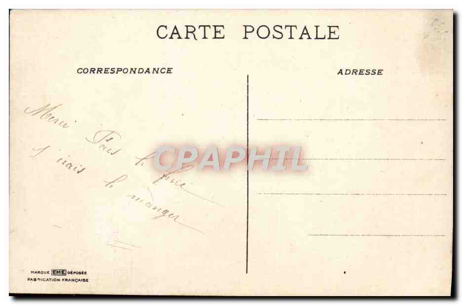 CPA Fantaisie Poisson 1er Avril — Rückseite