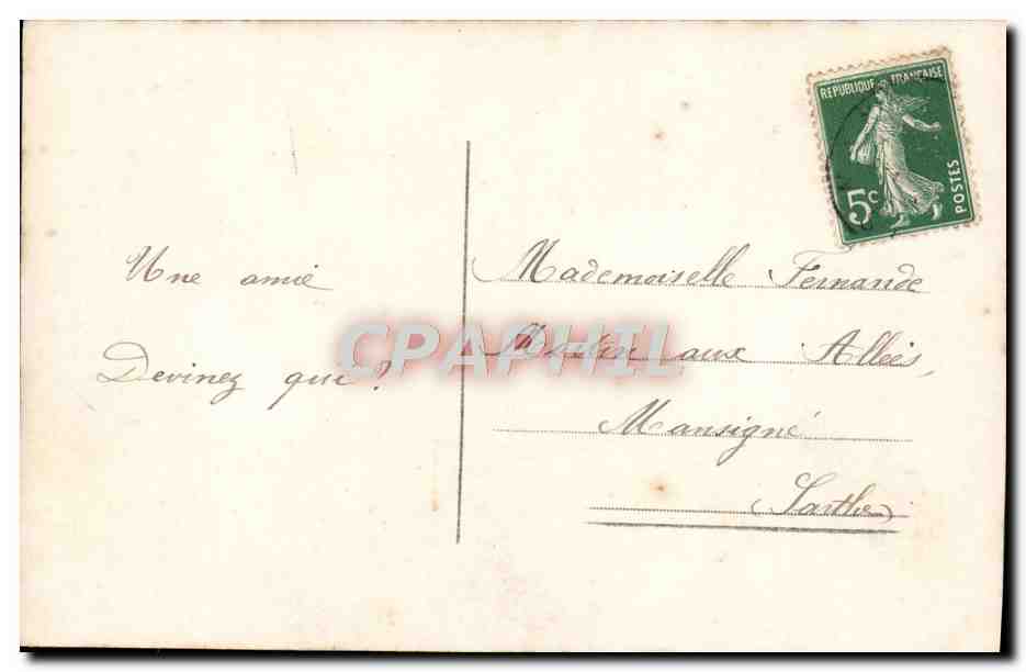 CPA Fantaisie Enfant 1er Avril Peche — Verso