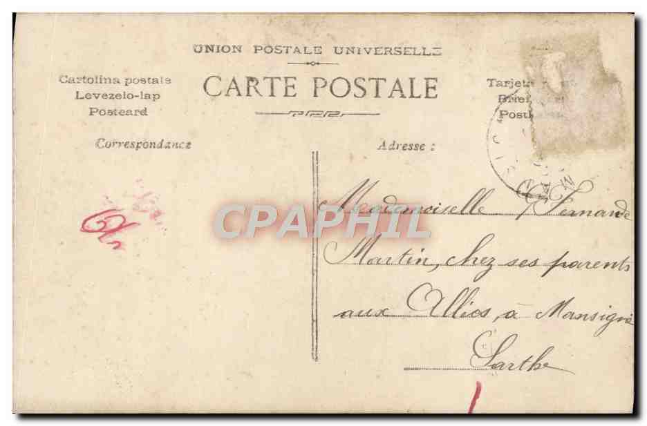 CPA Fantaisie Enfant 1er Avril — Rückseite
