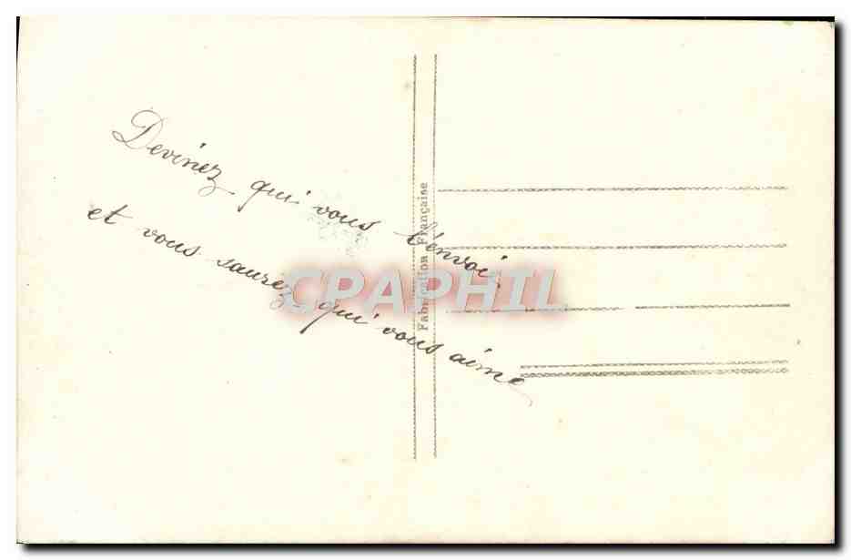 CPA Fantaisie 1er Avril Poisson — Rückseite