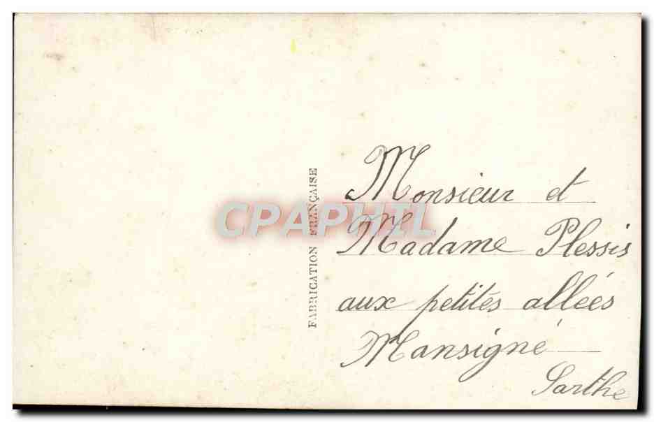 CPA Fantaisie Heureux Avril Bebes Poisson — Rückseite