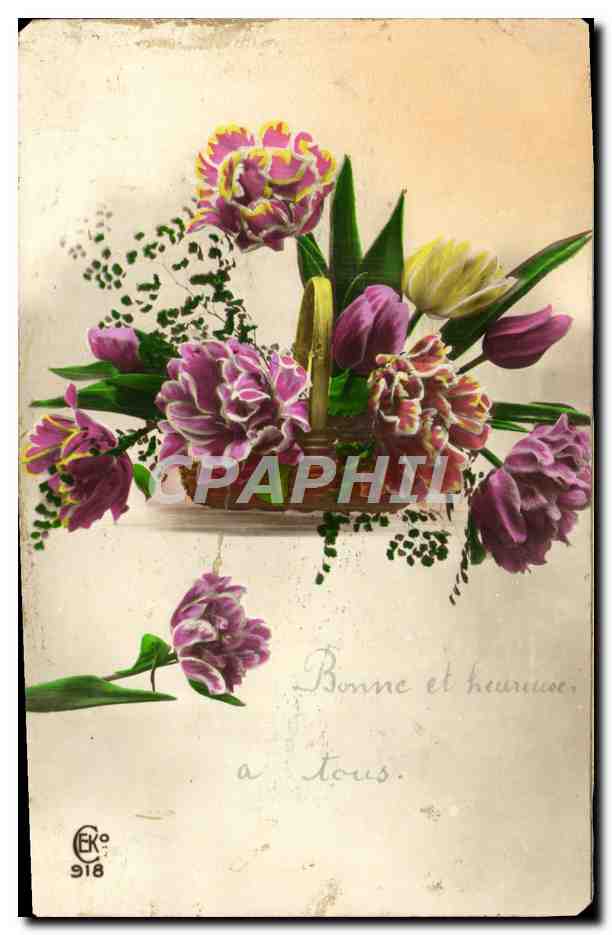 CPA Fantaisie Fleurs