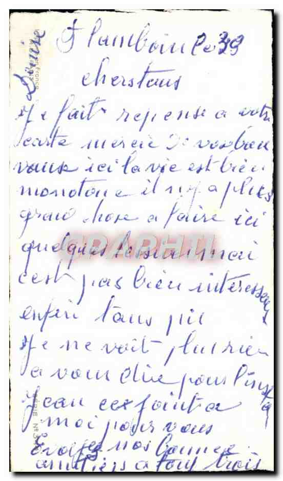 CPA Fantaisie Heureuse Annee — Rückseite
