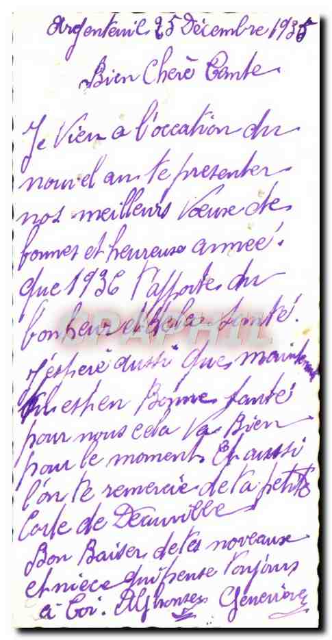 CPA Fantaisie Bonne Annee Fer a cheval — Rückseite