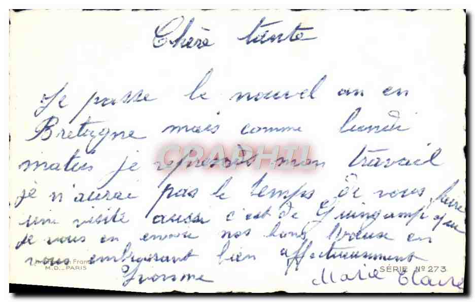 CPA Fantaisie Bonne Annee — Rückseite