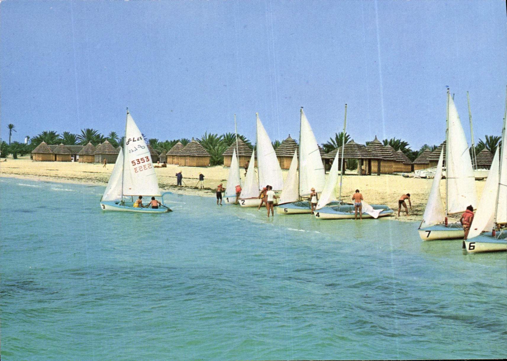 CPM Club Mediterranee Jerbal La Fideles Tunisie Bateau Catamaran