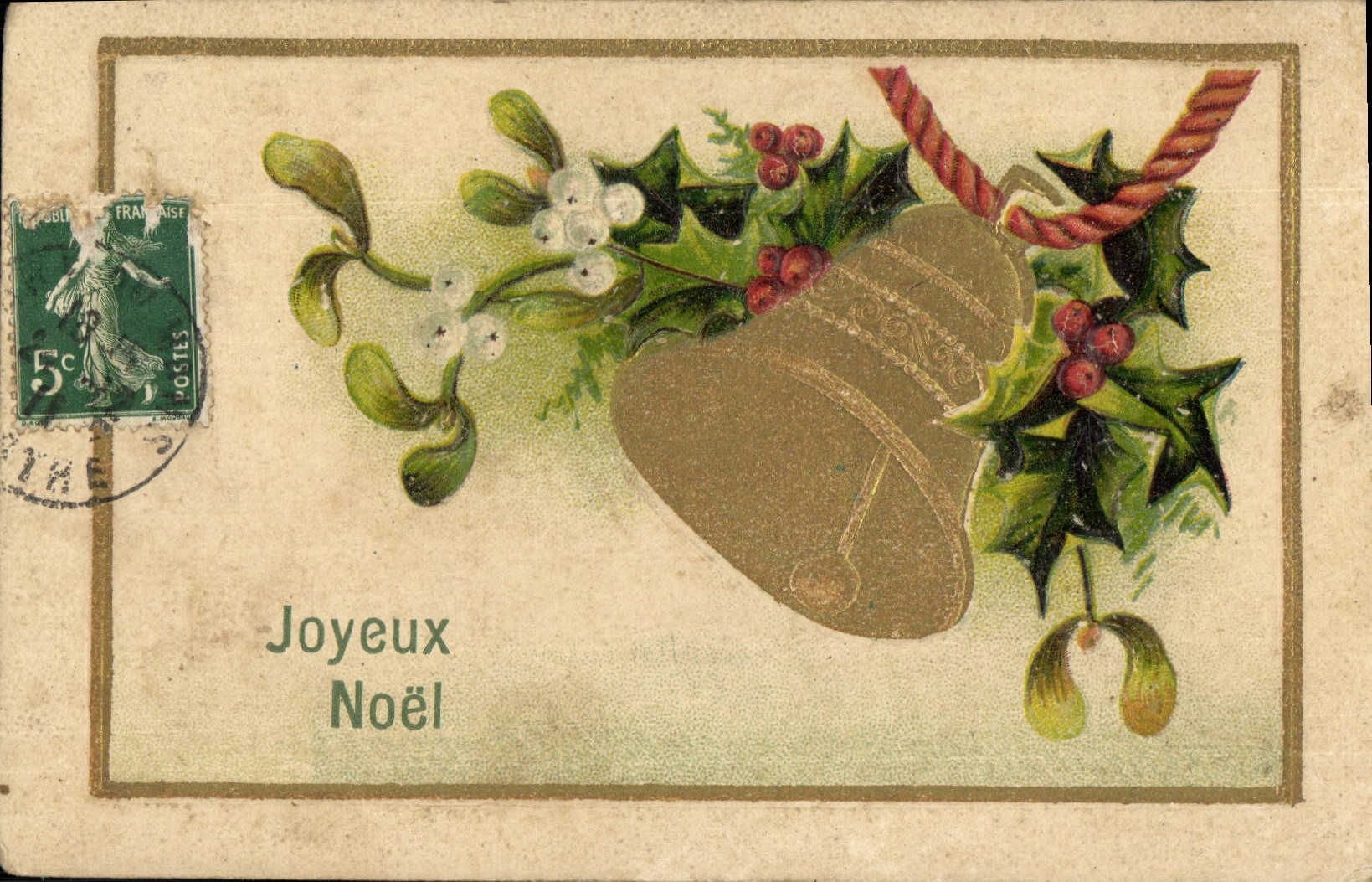 CPA Fantaisie Joyeux Noel