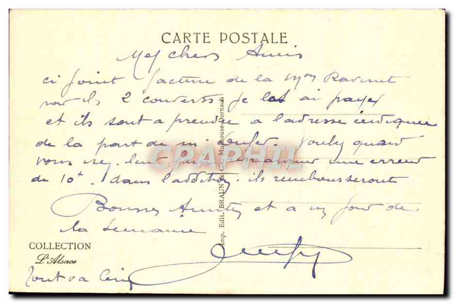 CPA Tete De Faux Tranchees Francaises Militaria — Rückseite