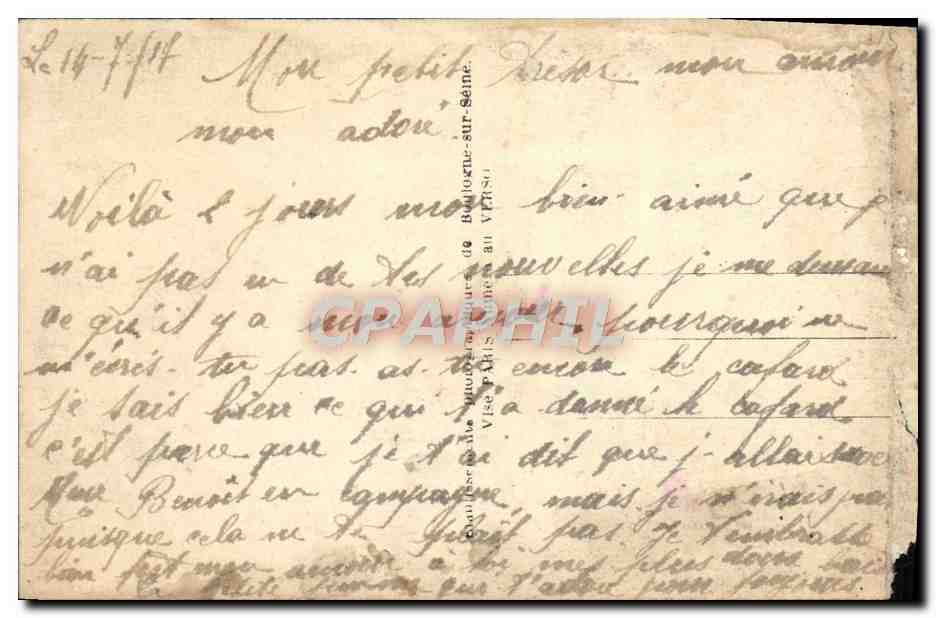 CPA Fantaisie Femme Soldat Militaria Graine De Poilus — Verso