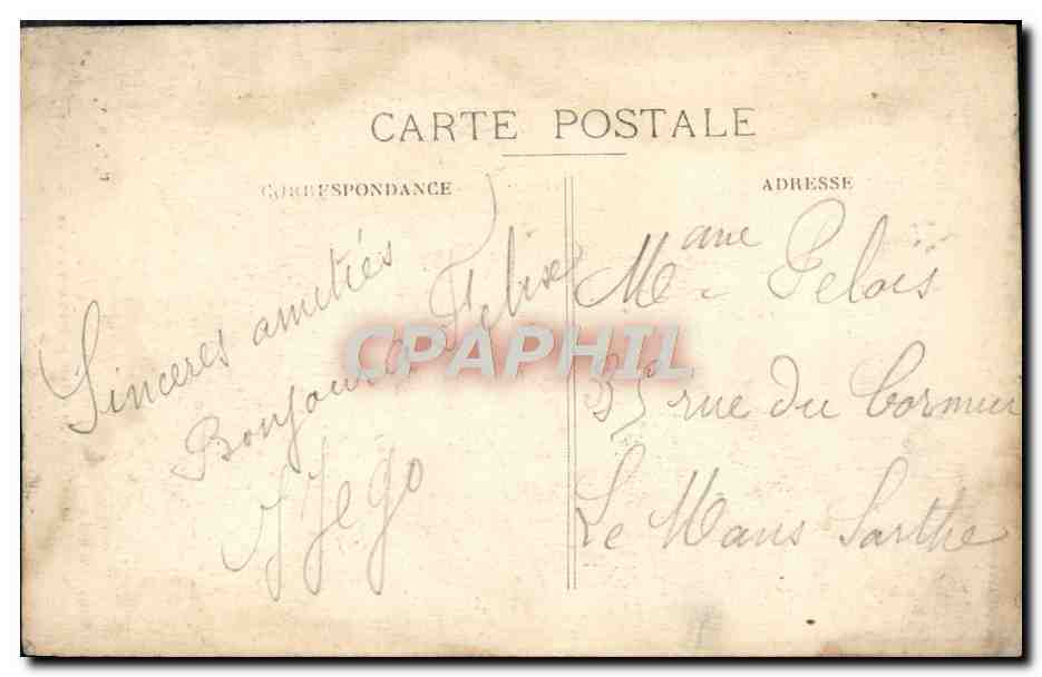 CPA L'Argonne La Route du Four de Paris Militaria — Rückseite