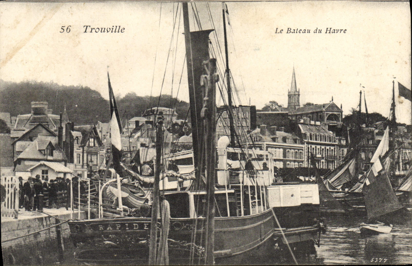 CPA Trouville Le Bateau de Havre