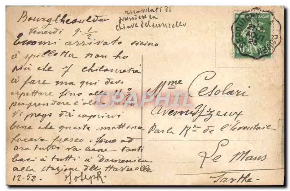Thipt-Hébert (Eure) — Hôtel de l'Ouest — Route de Bourgtheroulde — Coll. Maillard - E. Mellet, édit., Harfleur — Reverso