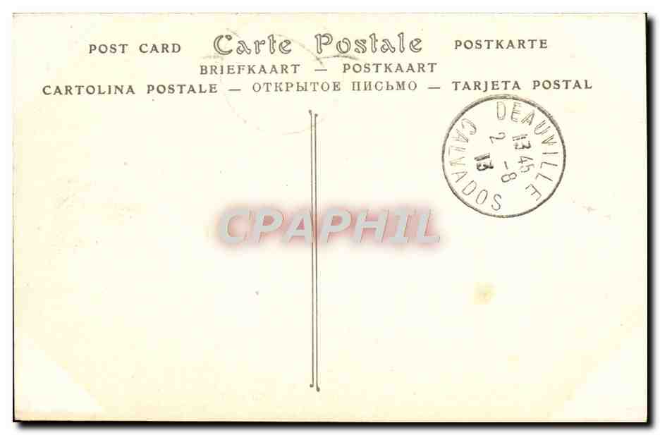 CPA Trouville sur Mer La place du casino — Rückseite