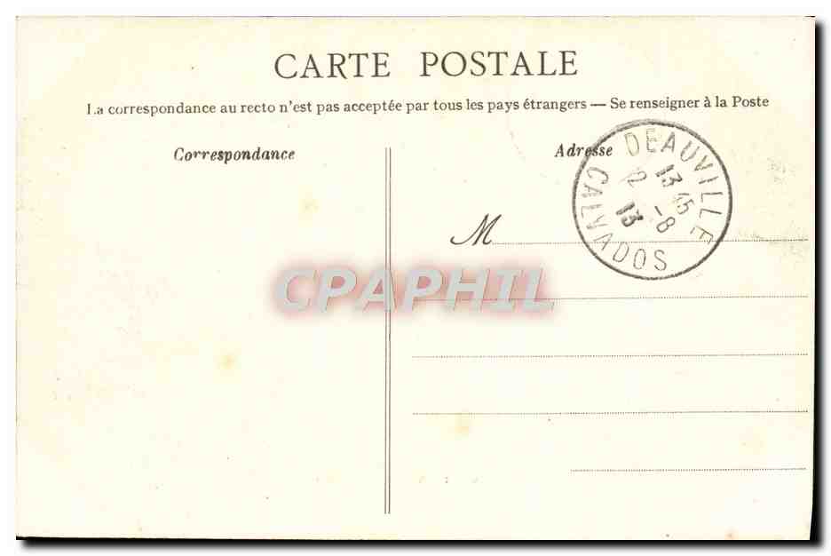CPA Trouville sur Mer Villas des planches Malakoff — Verso