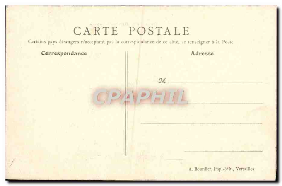 CPA Parc de Versailles Bassin de Latone — Verso