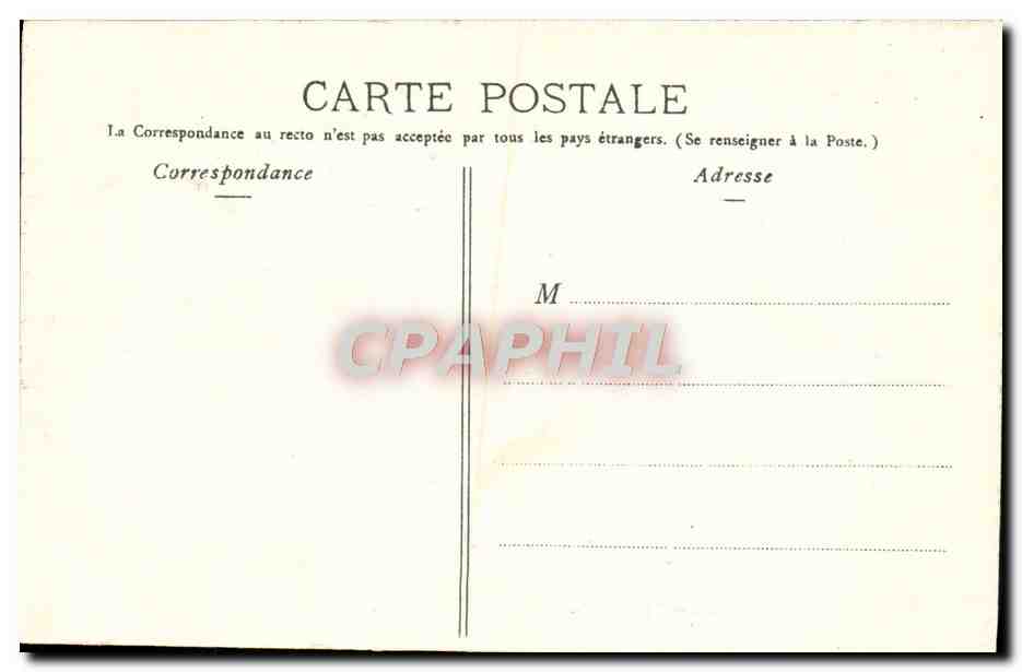 CPA Chateau de Versailles La chapelle — Verso