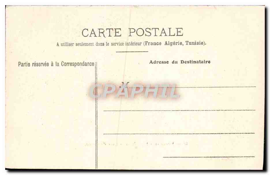 CPA Versailles Le chateau Cour d'honneur — Verso